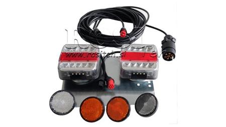 SADA LED MAGNETICKÝCH SVĚTEL S KABELEM 7,5m 2,5m