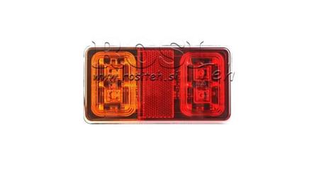 LED ZADNÍ SVĚTLO 3 FUNKCE 12V-24V KOMBINOVANÉ