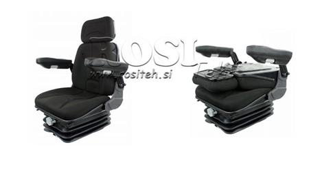UNIVERSAL SEAT FOR TRACTORS AND MACHINES WITH ARMREST COMFORT