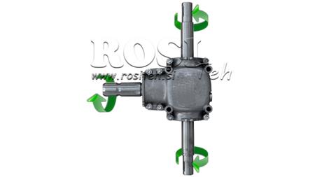 ÚHELNÍ REDUKTOR DVOJITÉ OSY 1: 1.14 (27HP-20kW)