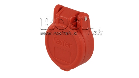 ČERVENÝ OCHRANNÝ KRYT PVC ŽENSKÁ RYCHLOUPÍNACÍ KONEKTOR PUSH PULL