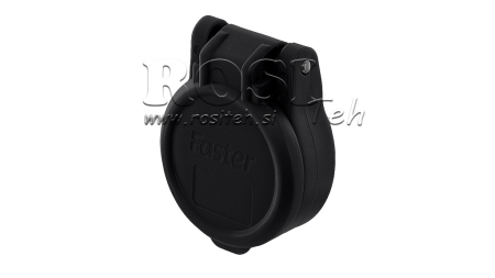 ČERNÝ OCHRANNÝ KRYT PVC ŽENSKÁ RYCHLOUPÍNACÍ KONEKTOR PUSH PULL