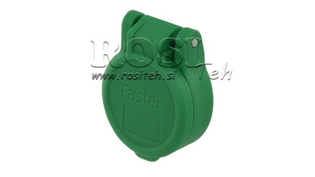 ZELENÝ OCHRANNÝ KRYT PVC ŽENSKÁ RYCHLOUPÍNACÍ KONEKTOR PUSH PULL
