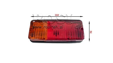 REAR LEFT RECTANGULAR LIGHT 3 POSITION