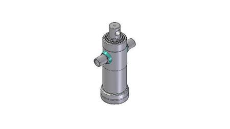 2032F -TELESCOPICKÝ CYLINDR STANDARD/OTVOR 3 STUPNĚ ZDVIH 593 PRŮMĚR 95