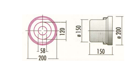 PROTECTIVE SLEEVE FOR P.T.O. PVC 200x150x150