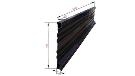 SIDE PANEL FOR DUMP TRAILER 6 MET. - HEIGHT 500 mm