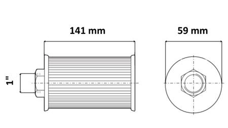 HYDRAULIC SUCTION FILTER METAL 1 - 45 LIT