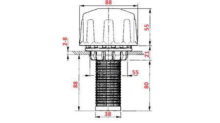 HYDRAULIC FILLER FILTER PVC LARGE
