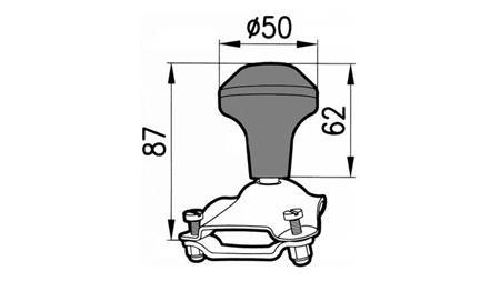 HANDLE-BALL STEERING WHEEL FOR STEERING RIM DIAMETER 380
