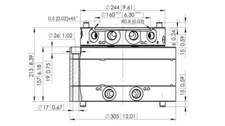 HYDRAULIC ROTATOR CPR8-01 33000-8000 KG