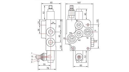 HYDRAULIC VALVE 1xP80   ONE-WAY B1