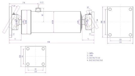 TELESKOPICKÝ VÁLEC 4 PRODLOUŽENÍ  1050MM K4B-10T