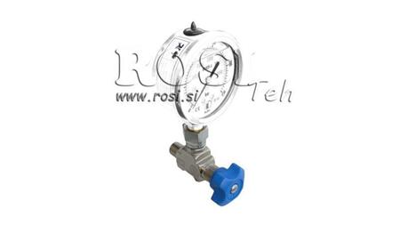 HYDRAULIC VALVE FOR MANOMETER 90°