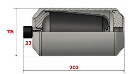 HYDRAULICKÝ AKUMULÁTOR 1 LIT - M18X1,5