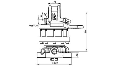 HYDRAULICKÝ ROTÁTOR 5500/3250 KG S PLOCHOU
