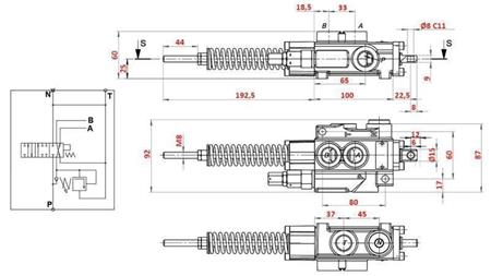 HYDRAULIC VALVE 1xP40 A7 ZS1/G VRŠIČKAR