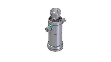 3043S -TELESCOPIC CYLINDER STANDARD/BALL 4 STAGES STROKE 950 DIAMETER 124