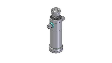 3046S -TELESCOPIC CYLINDER STANDARD/BALL 4 STAGES STROKE 1290 DIAMETER 124