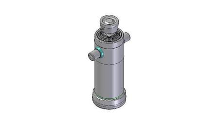 3057S -TELESCOPICKÝ CYLINDER STANDARD/KULOVÝ 5 STUPŇŮ ZDVIH 830 PRŮMĚR 152