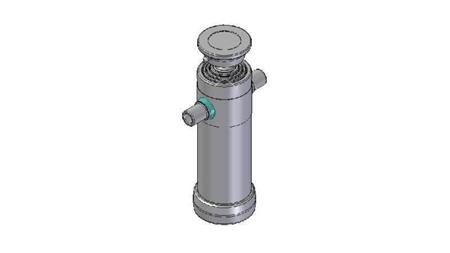 3065S -TELESCOPIC CYLINDER STANDARD/BALL 4 STAGES STROKE 1050 DIAMETER 112