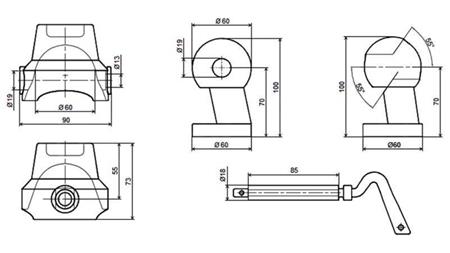 SET OF HOLDERS FOR DUMP TRUCK BOX FI60
