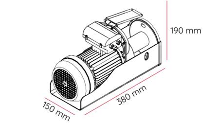 230 V ELEKTRICKÝ VYHÝBAČ DWI 300/600 kg