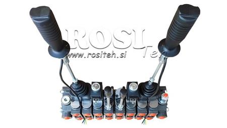 HYDRAULICKÝ VENTIL HIAB 8xPC70 2x JOYSTICK - ELEKTRICKÉ OVLÁDÁNÍ 12V