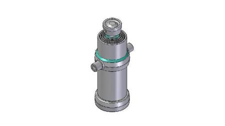 4045S -TELESCOPIC ZYLINDER STANDARD/KUGEL 4 STUFEN HUB 1490 DURCHMESSER 170