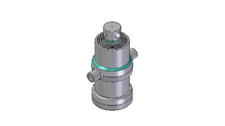 4070F -TELESCOPICKÝ CYLINDR STANDARD/DÍRA 4 STUPNĚ CESTA 1030 PRŮMĚR 170