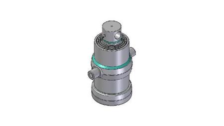 4080F -TELESCOPICKÝ CYLINDR STANDARD/DÍRA 4 STUPNĚ CESTA 1010 PRŮMĚR 190