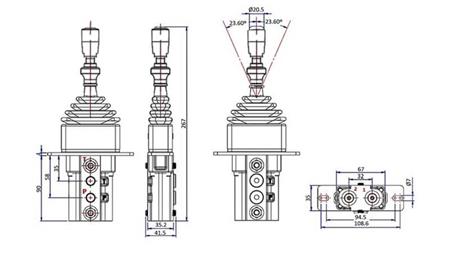 HYDRAULICKÝ JOYSTICK S ZÁMKEM