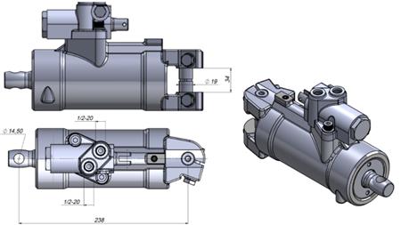 HYDRAULICKÝ ŘÍDÍCÍ CYLINDR MASSEY FERGUSON