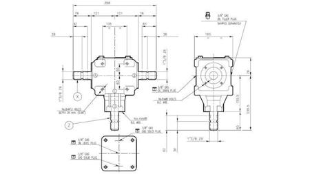 ANGLE REDUCER T-27J 1:1 (55HP-40.4kW)
