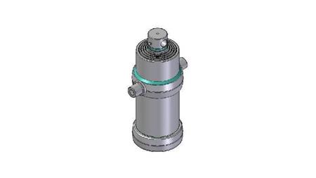 5007F -TELESCOPICKÝ CYLINDR STANDARD/DÍRA 5 STUPŇŮ ZDVIH 1850 FI 190