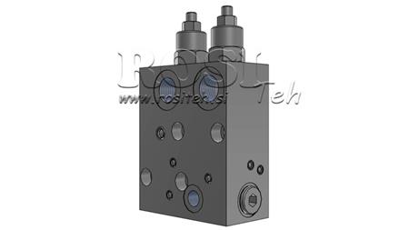 VENTIL PRO HYDRAULICKOU BRZDU HYDRAULICKÉHO MOTORU KPBR-250/1/D