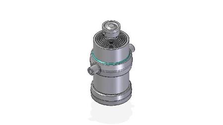 7052S -TELESCOPIC CYLINDER STANDARD/BALL 7 STAGES STROKE 2085 DIAMETER 215