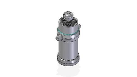 7054S -TELESCOPIC CYLINDER STANDARD/BALL 7 STAGES STROKE 2905 DIAMETER 215
