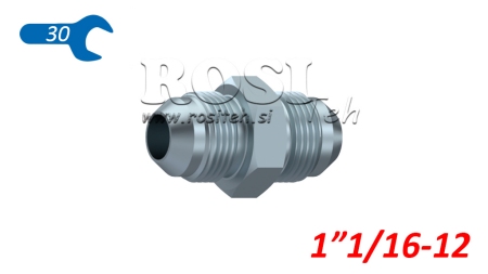 HYDRAULICKÝ DVOJITÝ VENTIL JIC74° 1”1/16-12 1”1/16-12
