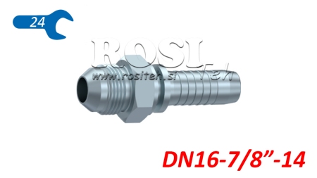 HYDRAULICKÉ PŘIPOJENÍ AGJ JIC74° MUŽ DN16-7/8”-14