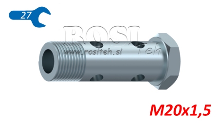 HYDRAULICKÝ DUTÝ ŠROUB DVOJITÝ M20X1,5