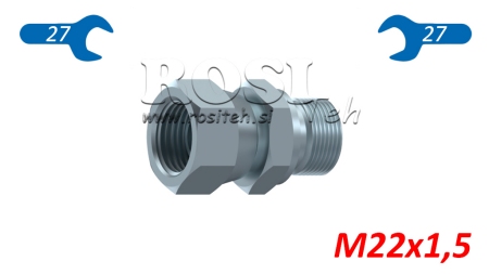 HYDRAULICKÝ DVOJITÝ KONEKTOR OTOČNÁ MATICE M22X1,5