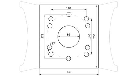 CHYTAČ KAMENÍ BSG 500 TG 1500 kg - 1350 mm
