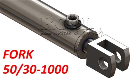 HYDRAULICKÝ CYLINDR VIDLICOVÝ 50/30-1000