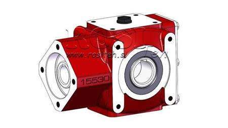 PŘEVODOVKA - PŘEVODOVKA RT100 PRO HYDRAULICKÝ MOTOR MP/MR/MS POMĚR 3.1:1