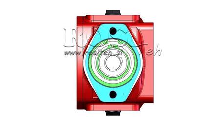 PŘEVODOVKA - PŘEVODOVKA RT90 PRO HYDRAULICKÝ MOTOR MP/MR POMĚR 3.1:1