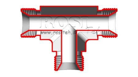 HIDRAVLIČNI T KOM BSP MOŠKI-MOŠKI 3/8