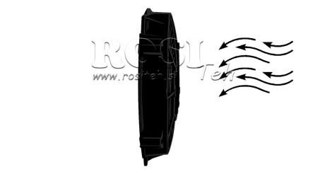AXIAL LÜFTER - VENTILATOR 305 mm - ABLEITEND 12V