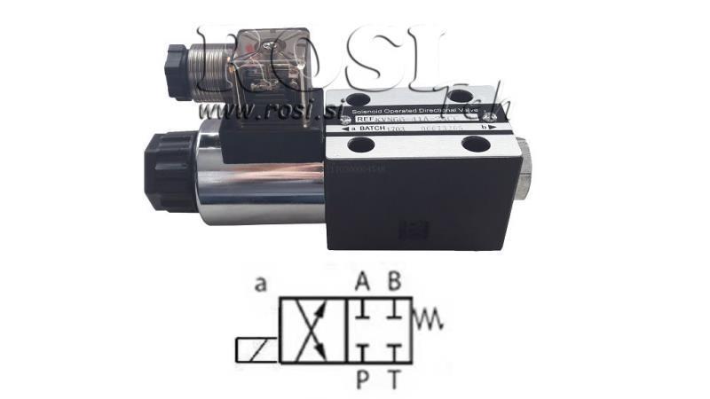 HYDRAULICKÝ ELEKTROMAGNETICKÝ VENTIL CETOP 3 12/24/230V 1A