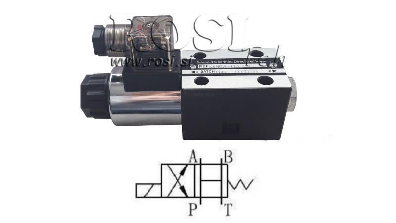 HYDRAULIC ELECTRO MAGNETIC VALVE CETOP 3 12/24/230V 3A